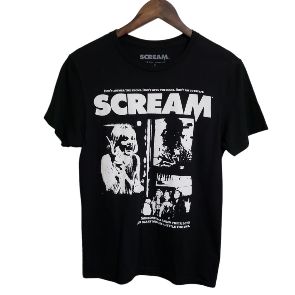 Scream Black and White T-shirt Women's Size Small NWT